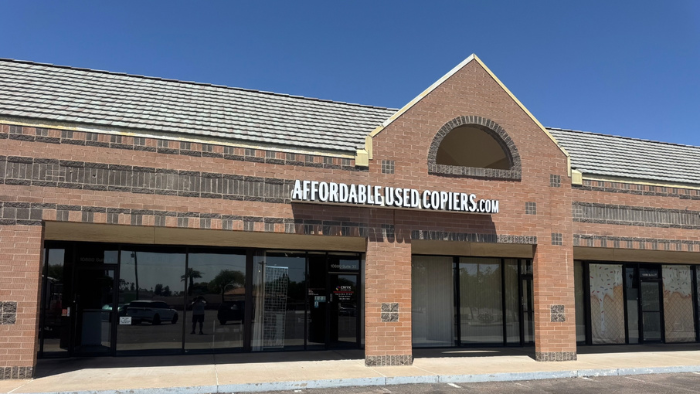 Affordable Used Copiers for sale Building Sign located at 10880 N 32nd St #33, Phoenix, AZ 85028