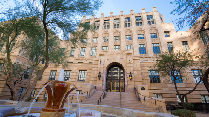 Maricopa County Courthouse in Phoenix, Arizona. Affordable Used Copiers provides copiers for law offices in Phoenix, Arizona.